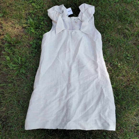 J. Crew Cream ruffle -Detail Mini Dress - Picture 1 of 6
